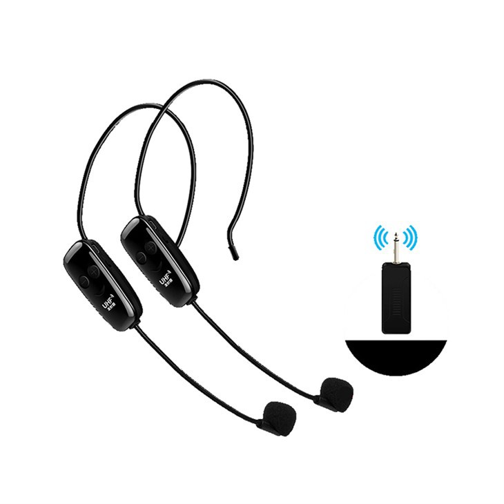 One For Two UHF Wireless Headset Microphone